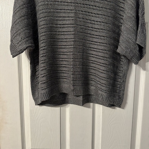 New York and Company Metallic Crocheted Sweater - Picture 3 of 14